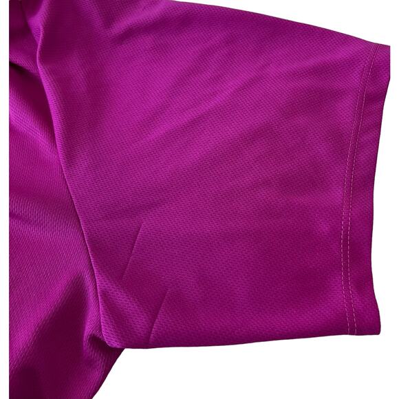 NIKE DRI-FIT SHORT SLEEVE T-SHIRT, WOMENS, M, FUCHSIA, ROUND NECKLINE - Picture 6 of 9